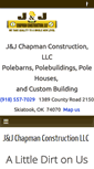 Mobile Screenshot of jandjchapmanconstruction.com